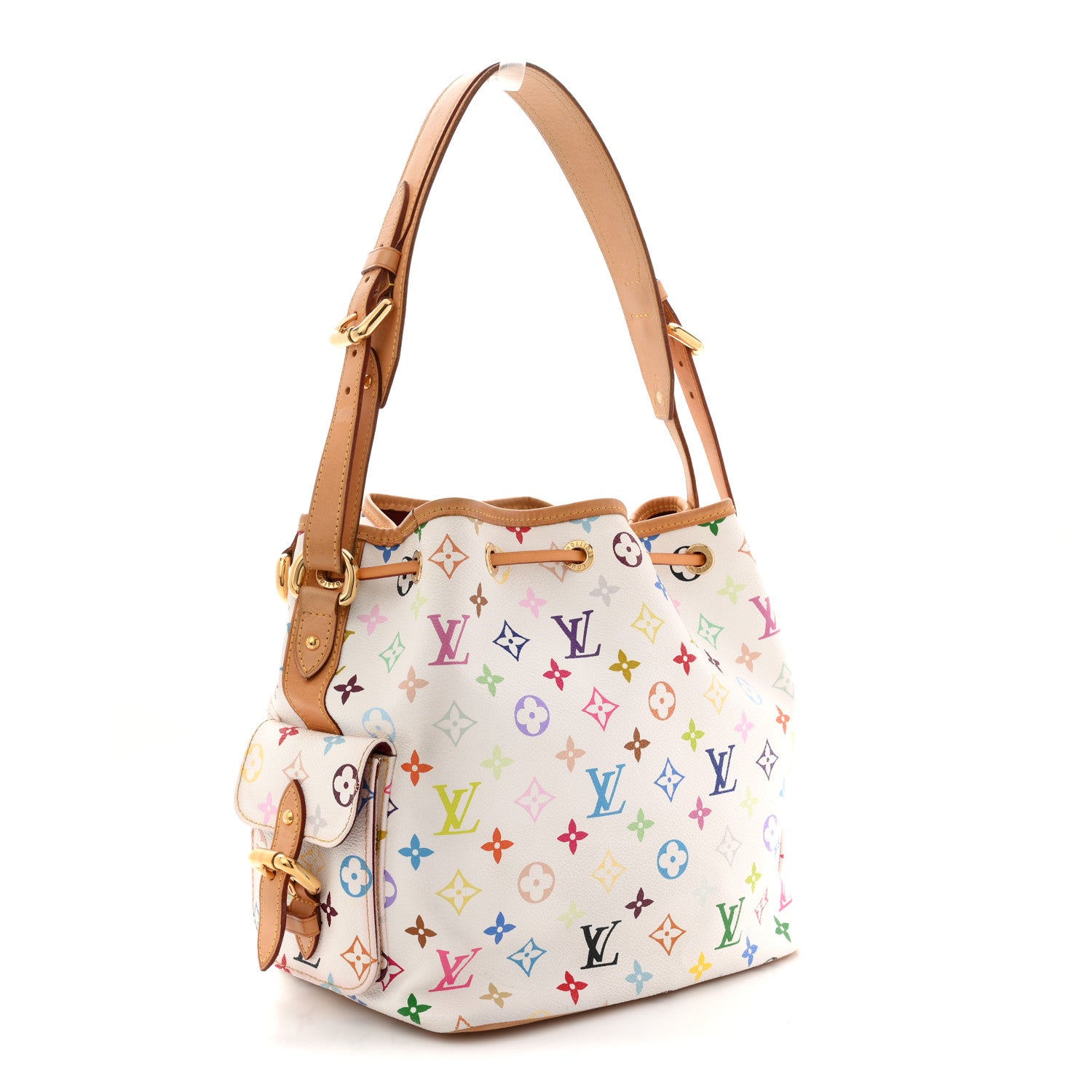 Louis Vuitton Monogram Multicolor Petit Noe White 3 of 14