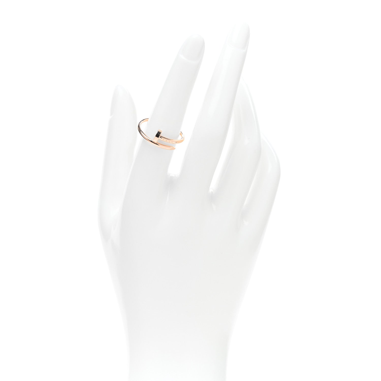 Cartier 18K Pink Gold Small Juste Un Clou Ring 55 7.25 2 of 5