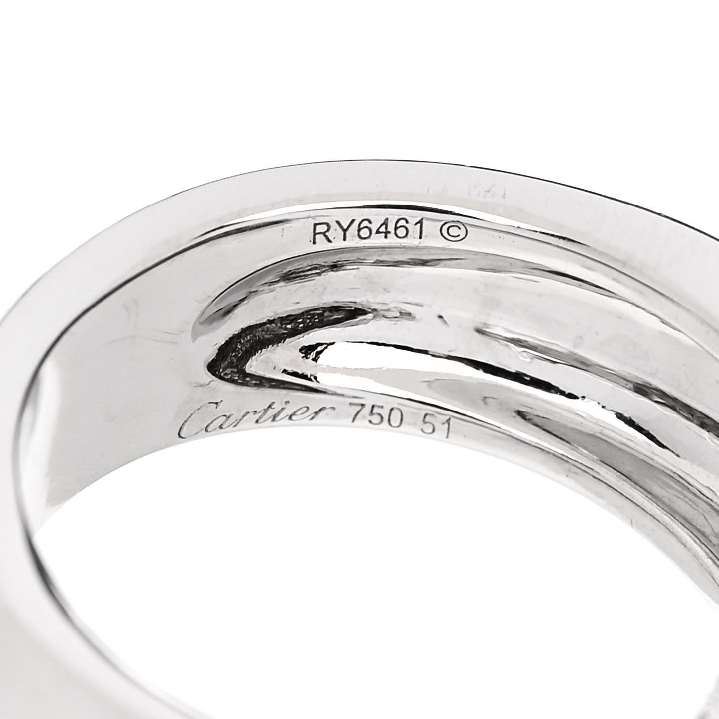 18K White Gold Diamond Black Onyx Emerald Panthere De Cartier Ring 50 5.5