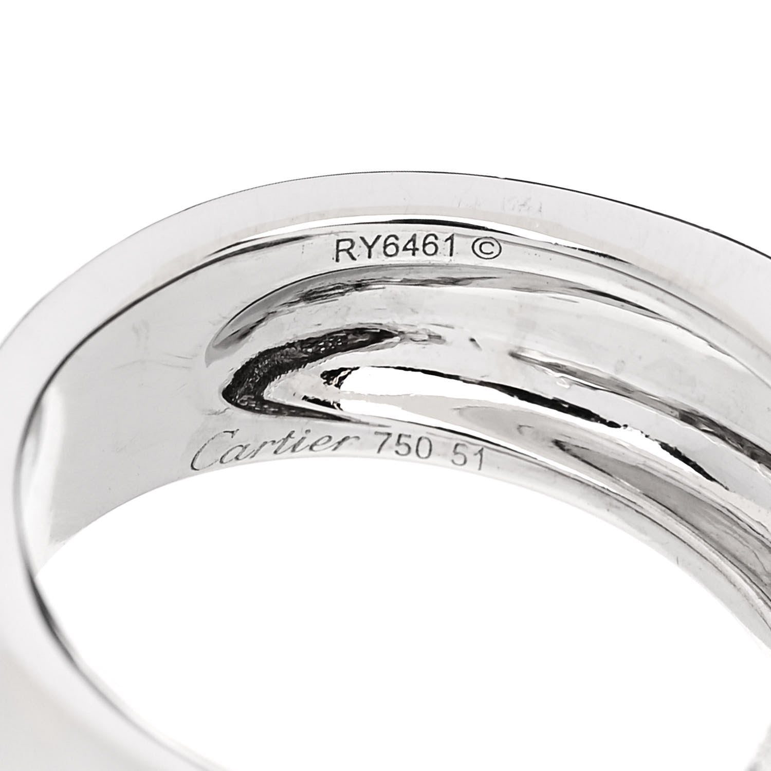Cartier 18K White Gold Diamond Black Onyx Emerald Panthere De Cartier Ring 50 5.5 5 of 6
