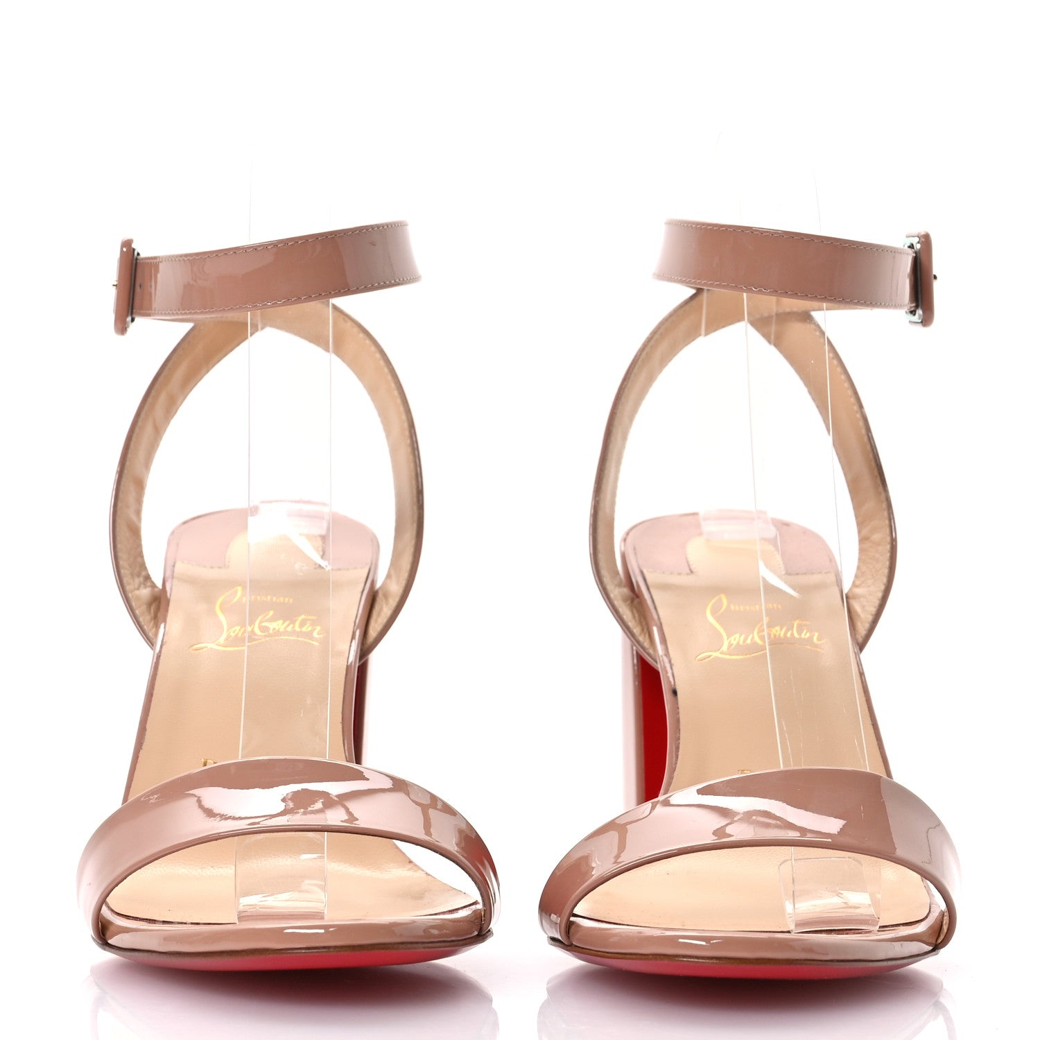 Christian Louboutin Patent Miss Sabina 85 Sandals 39 Nude 3 of 8