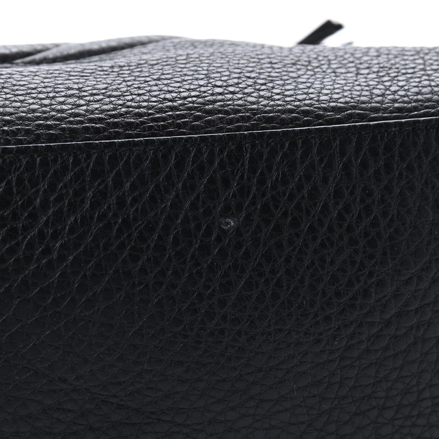 Gucci Pebbled Calfskin Medium Soho Chain Shoulder Bag Black 5 of 6