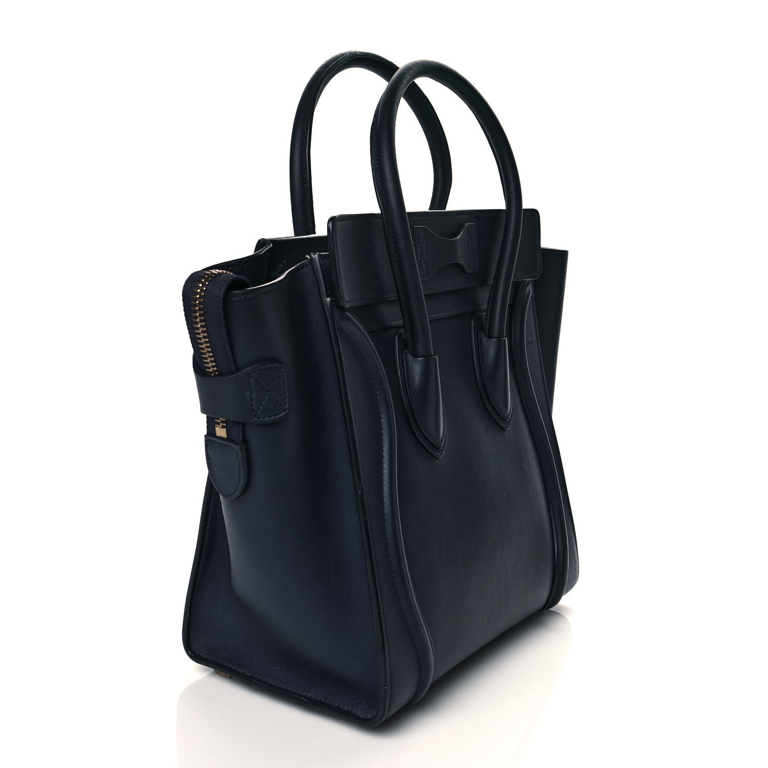 Celine Smooth Calfskin Micro Luggage Ink 3 of 11