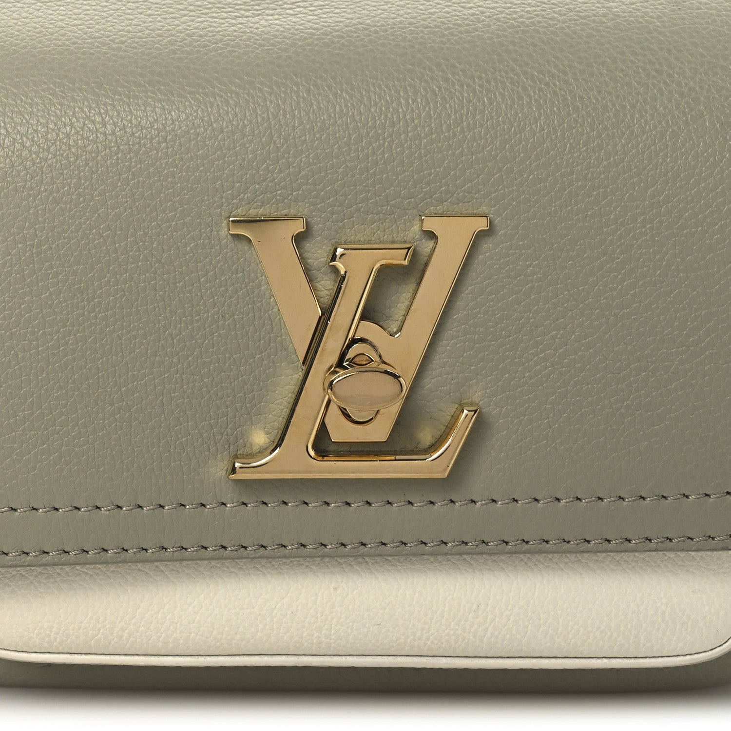 Louis Vuitton Grained Calfskin Lockme Tender Asnieres Green 7 of 13