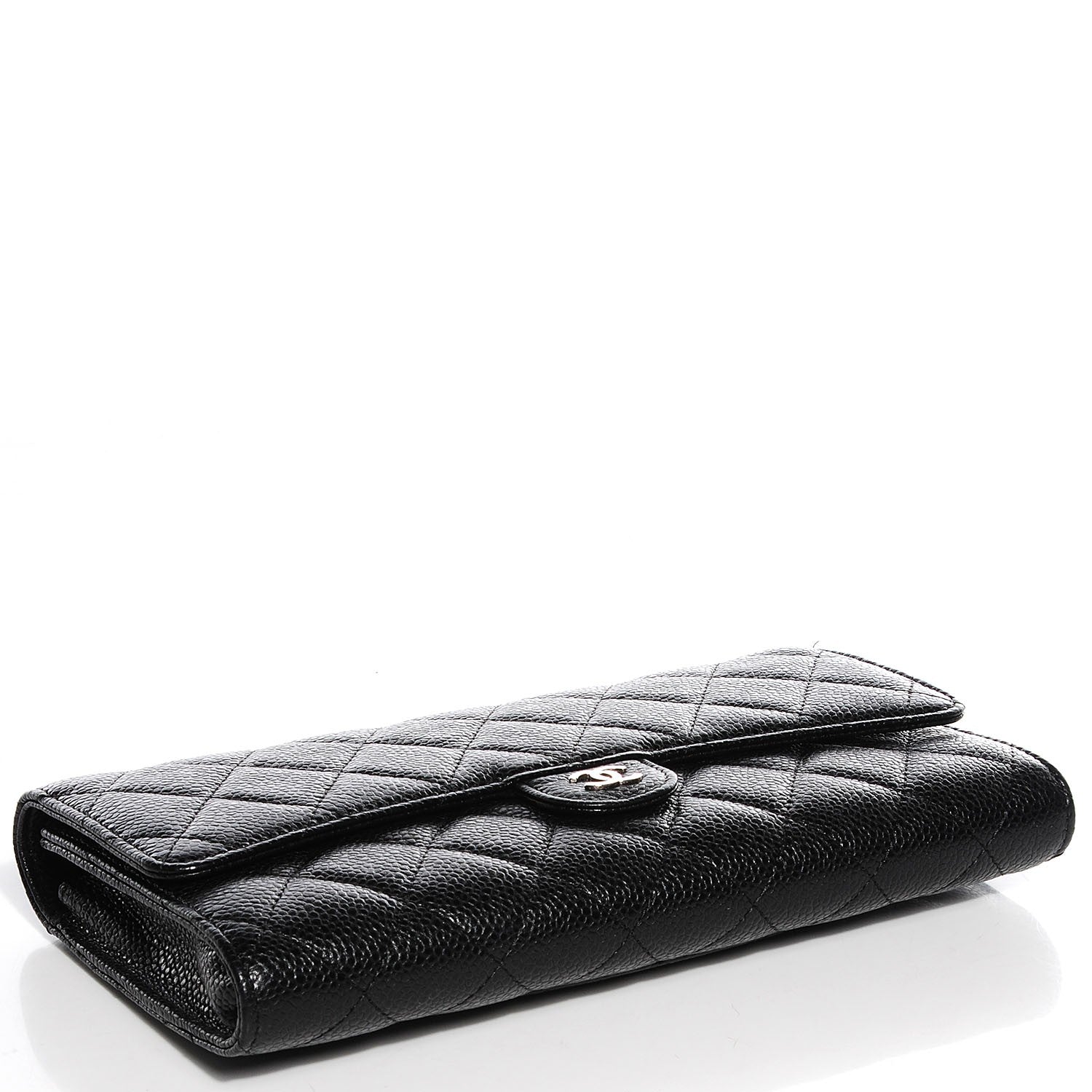 Chanel Caviar Quilted Travel Wallet Black 4 of 8