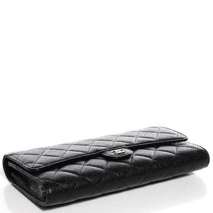 Chanel Caviar Quilted Travel Wallet Black 4 of 8