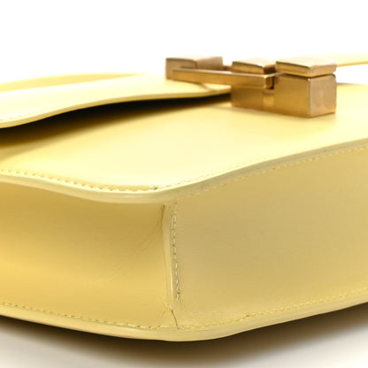 Saint Laurent Smooth Calfskin Carre Satchel Paille 8 of 9