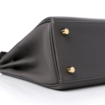 Hermes Togo Kelly Retourne 25 Etain 8 of 10