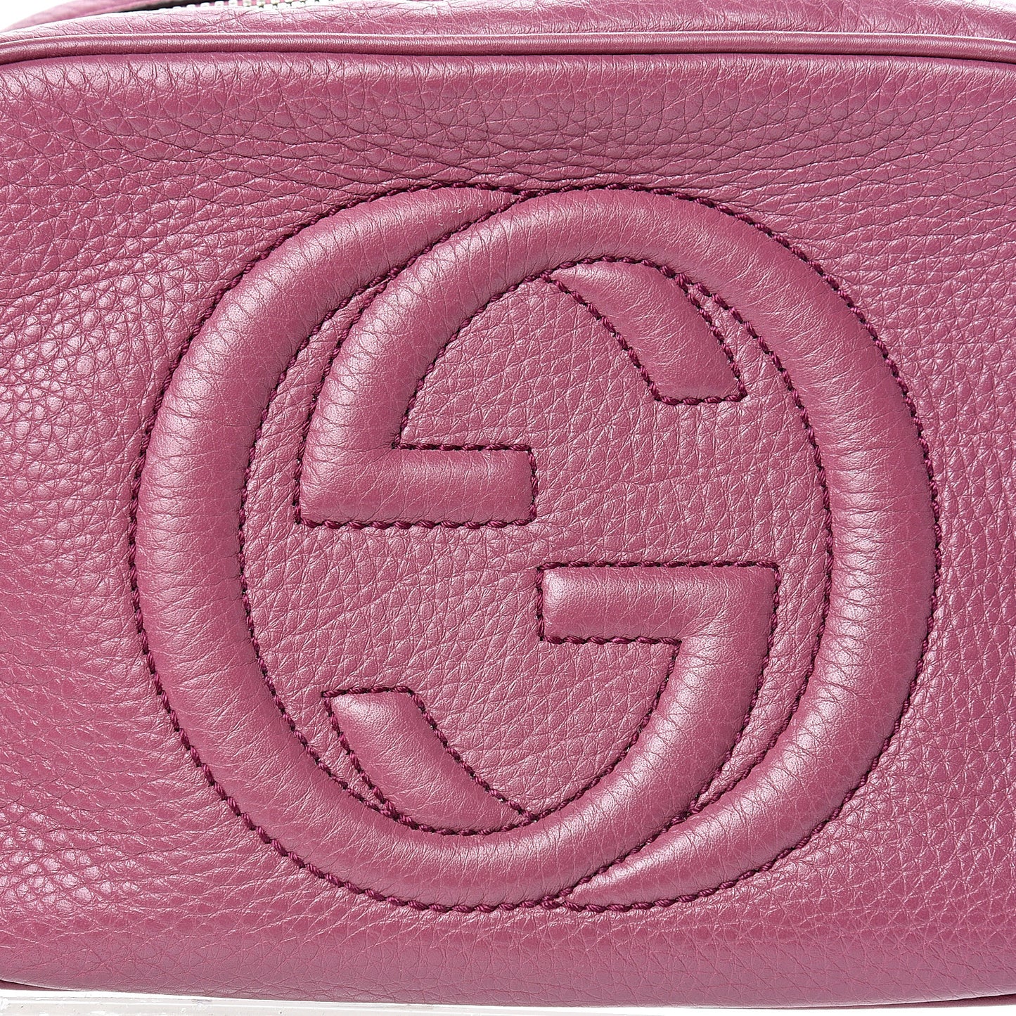 Pebbled Calfskin Small Soho Disco Bag Peonia Flower