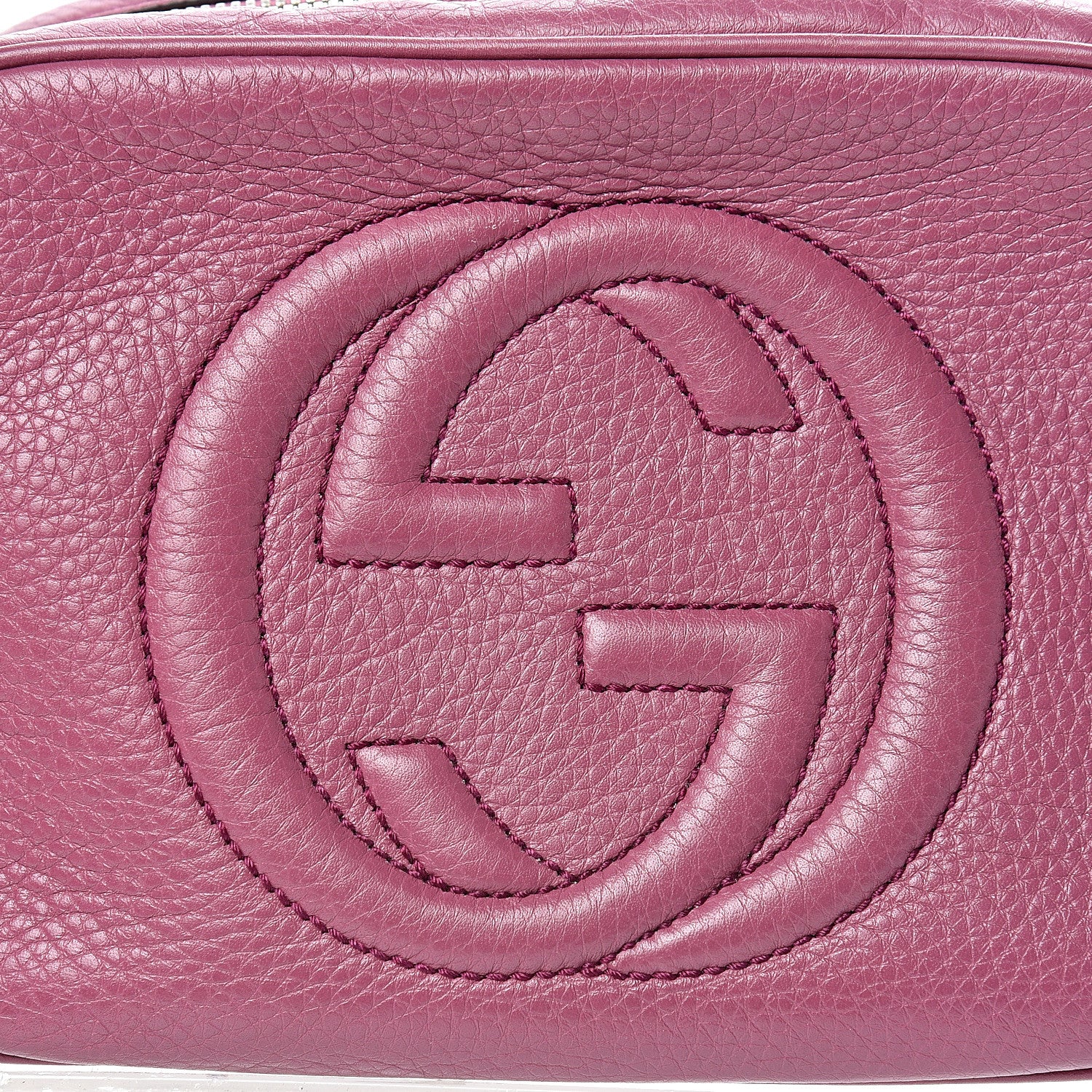 Gucci Pebbled Calfskin Small Soho Disco Bag Peonia Flower 7 of 13