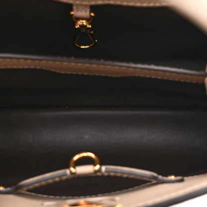 Louis Vuitton Taurillon Capucines BB Galet 6 of 10