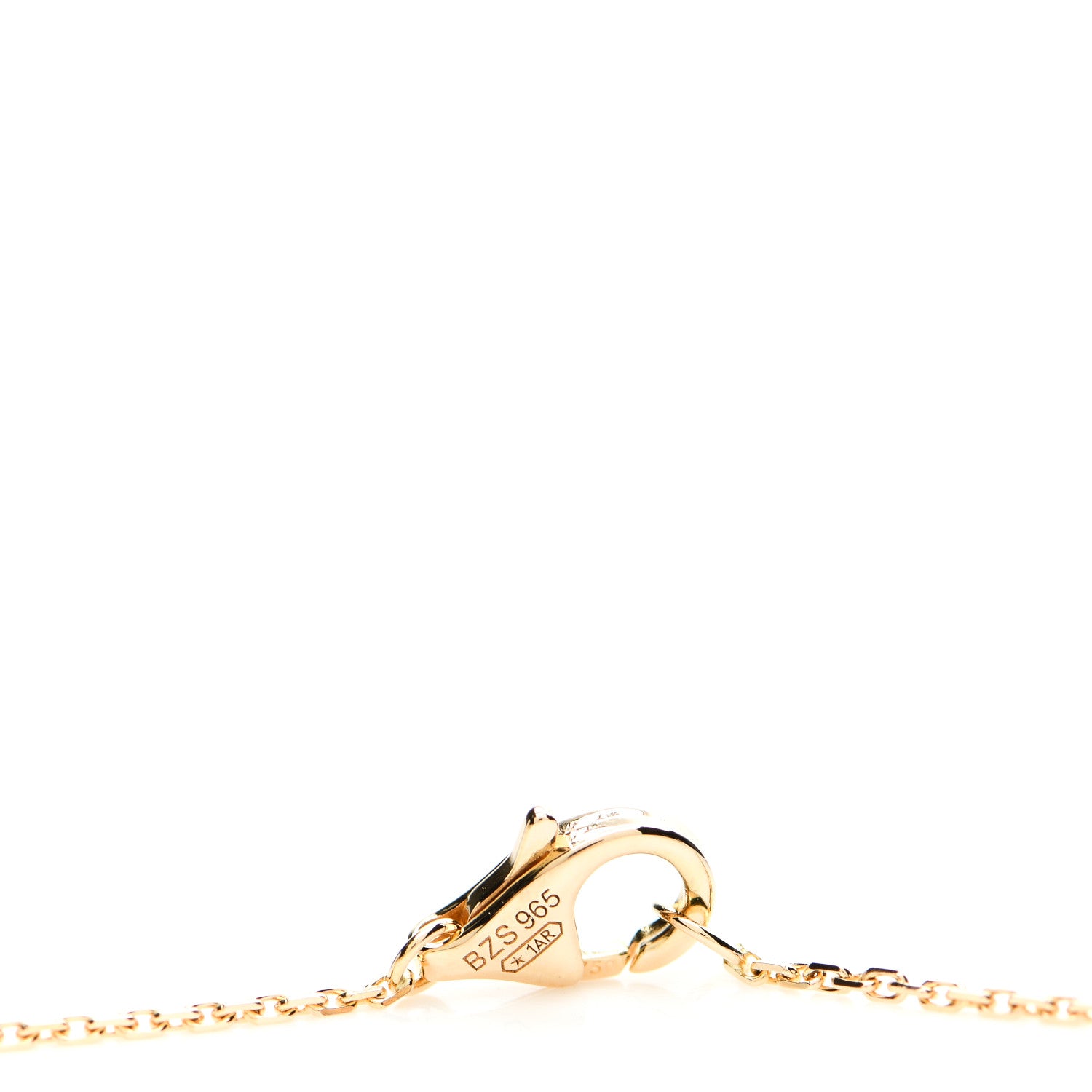 Cartier 18K Yellow Gold Diamond Mother of Pearl XS Amulette de Cartier Pendant Necklace 3 of 5
