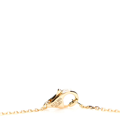 Cartier 18K Yellow Gold Diamond Mother of Pearl XS Amulette de Cartier Pendant Necklace 3 of 5