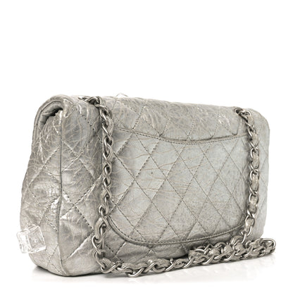 Chanel Calfskin Ice Cube On the Rocks Medium Flap Silver 3 of 10