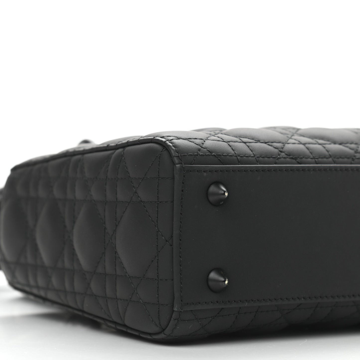 Ultra Matte Calfskin Cannage Small My ABCDior Lady Dior Black
