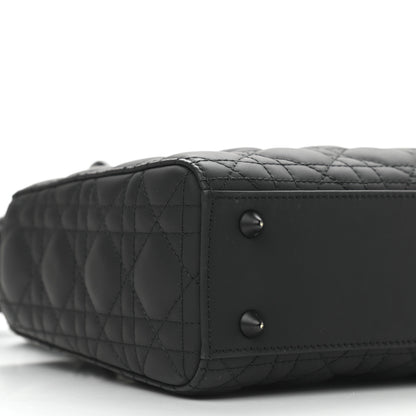Christian Dior Ultra Matte Calfskin Cannage Small My ABCDior Lady Dior Black 8 of 9