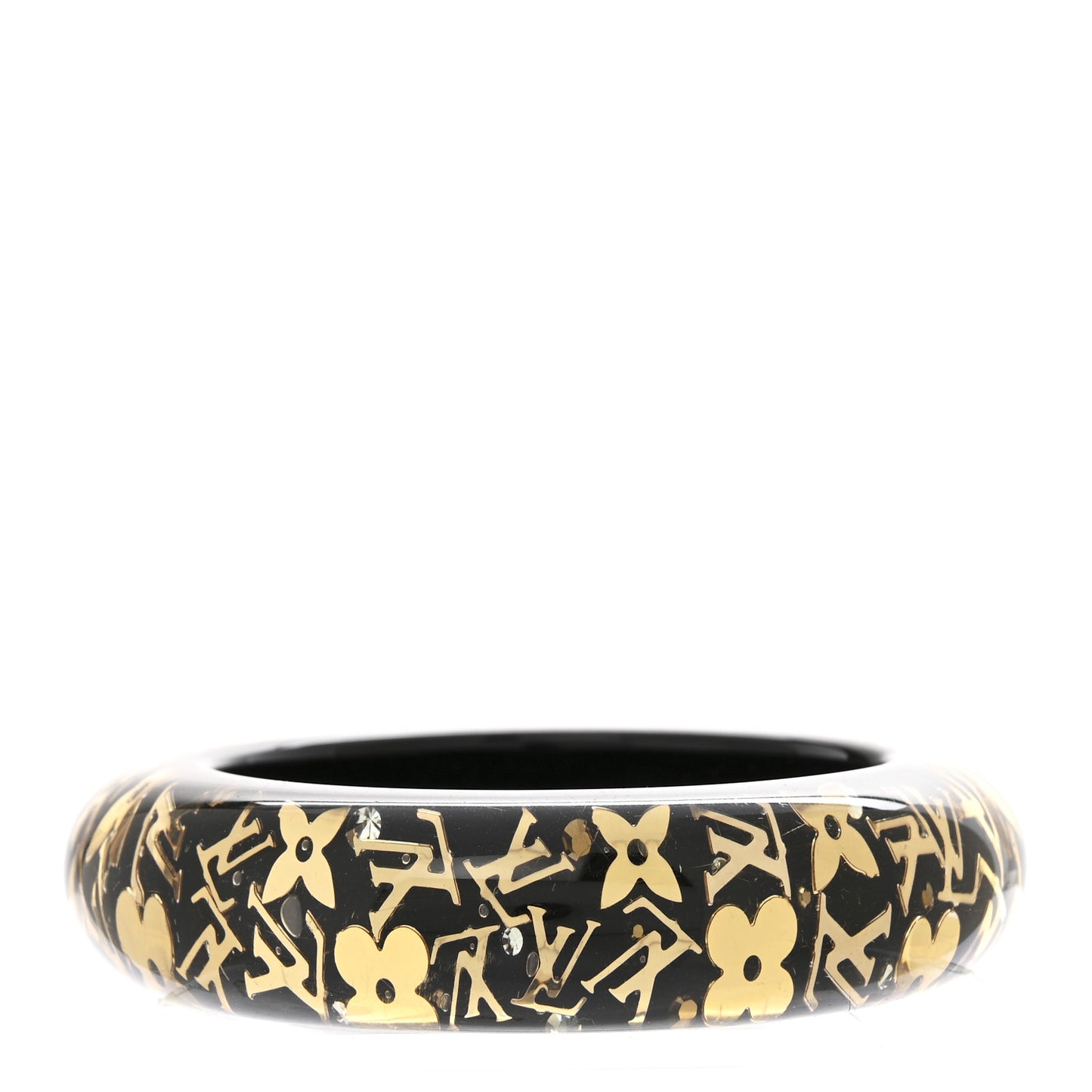 Resin Swarovski Medium Inclusion Bracelet GM Black