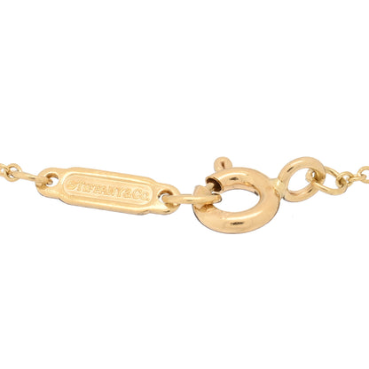 Tiffany 18K Yellow Gold Diamond Heart Station Bracelet 3 of 3