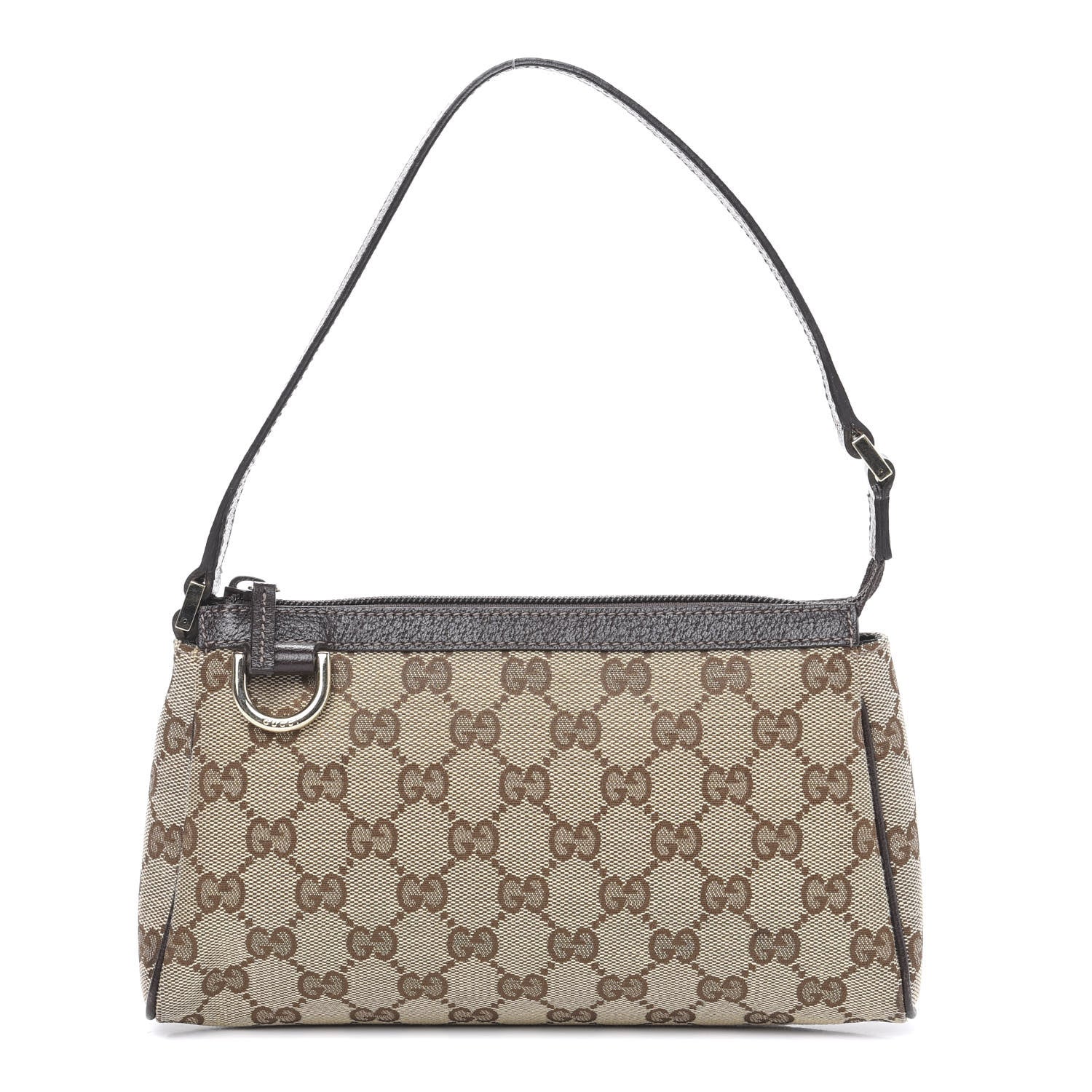 Gucci Monogram D Ring Cosmetic Case Brown 1 of 8