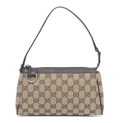 Gucci Monogram D Ring Cosmetic Case Brown 1 of 8