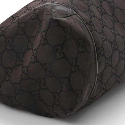 Gucci Nylon Monogram Hobo Bag Brown 9 of 11