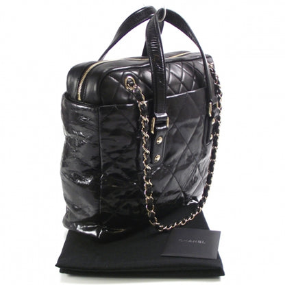 Chanel Glazed Crackled Jumbo PORTOBELLO Black 3 of 11