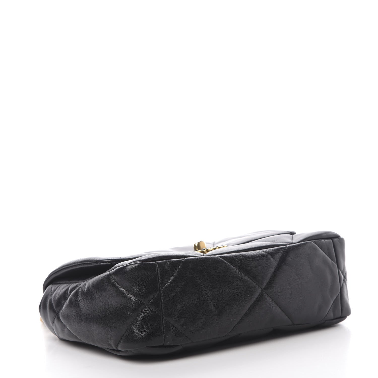 Chanel Goatskin Quilted Medium 19 Flap Black 4 of 11