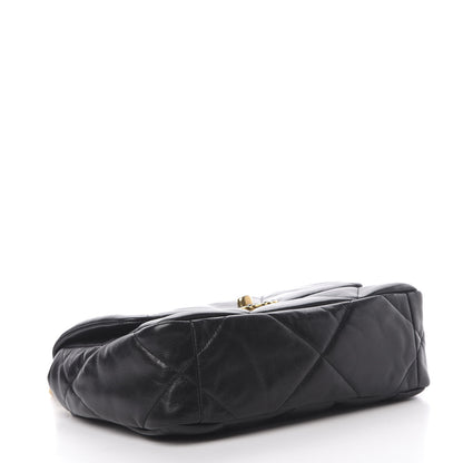 Chanel Goatskin Quilted Medium 19 Flap Black 4 of 11