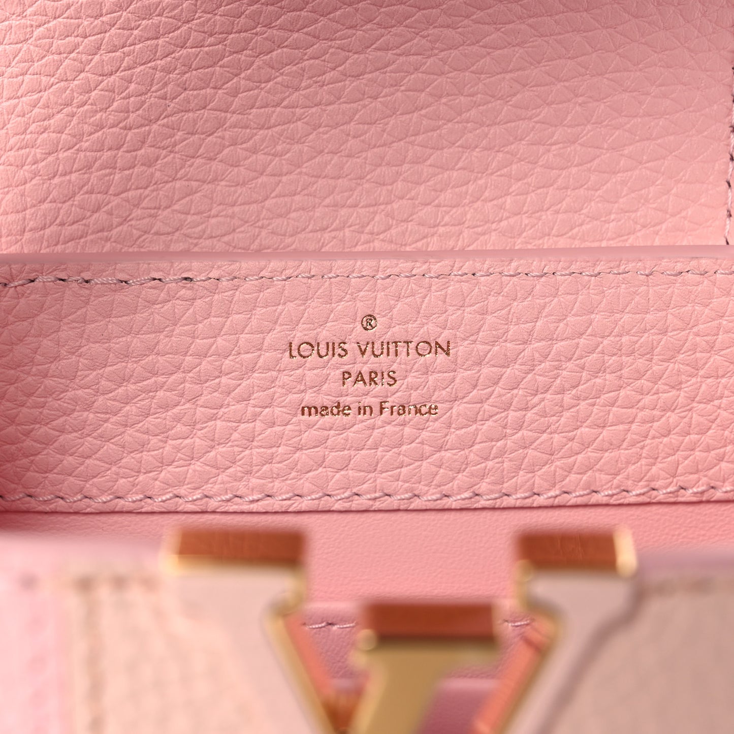 Taurillon Karung Patchwork Mini Capucines Pink