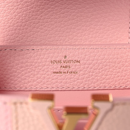 Louis Vuitton Taurillon Karung Patchwork Mini Capucines Pink 6 of 10