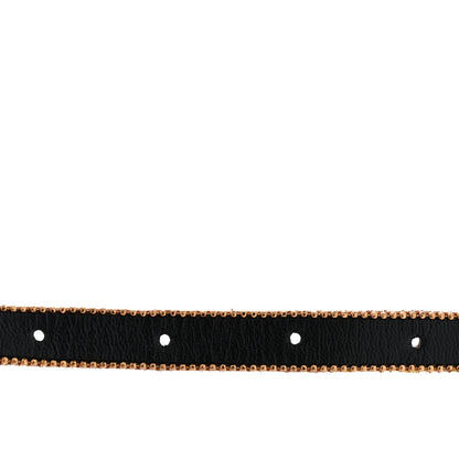 Gucci Calfskin Crystal Embellished Double G Choker Necklace Red 6 of 8