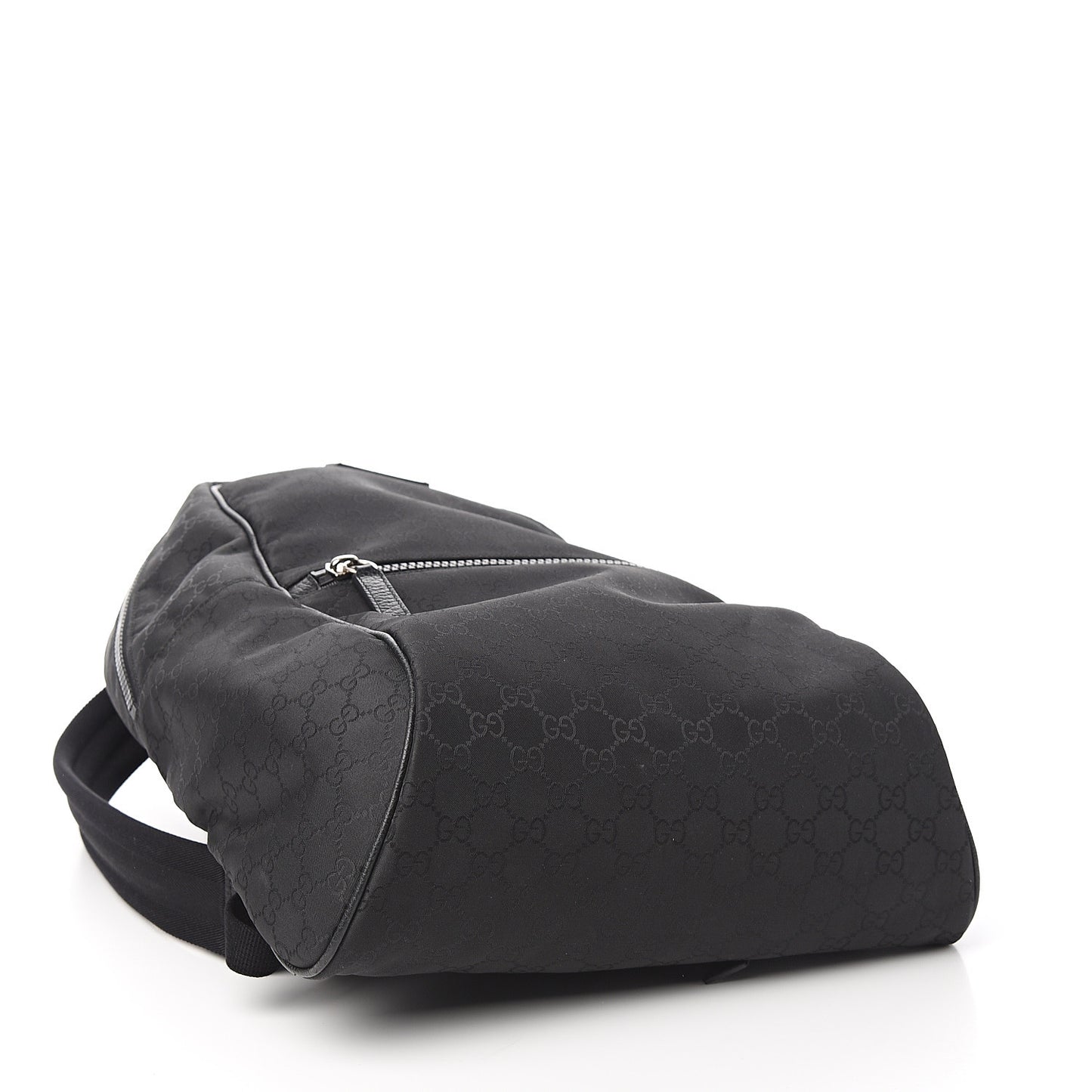 Nylon Monogram Slim Backpack Black