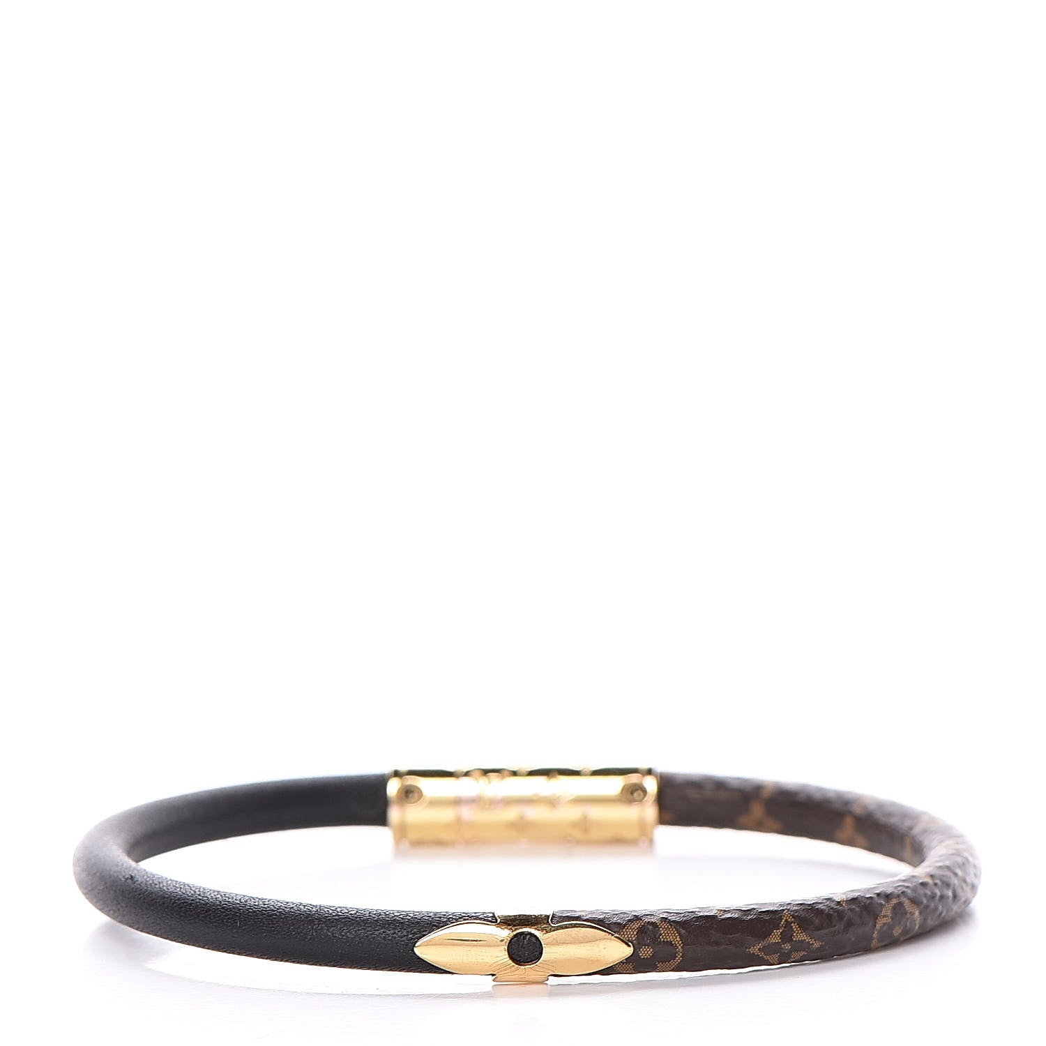 Louis Vuitton Monogram Daily Confidential Bracelet 17 Black 1 of 6