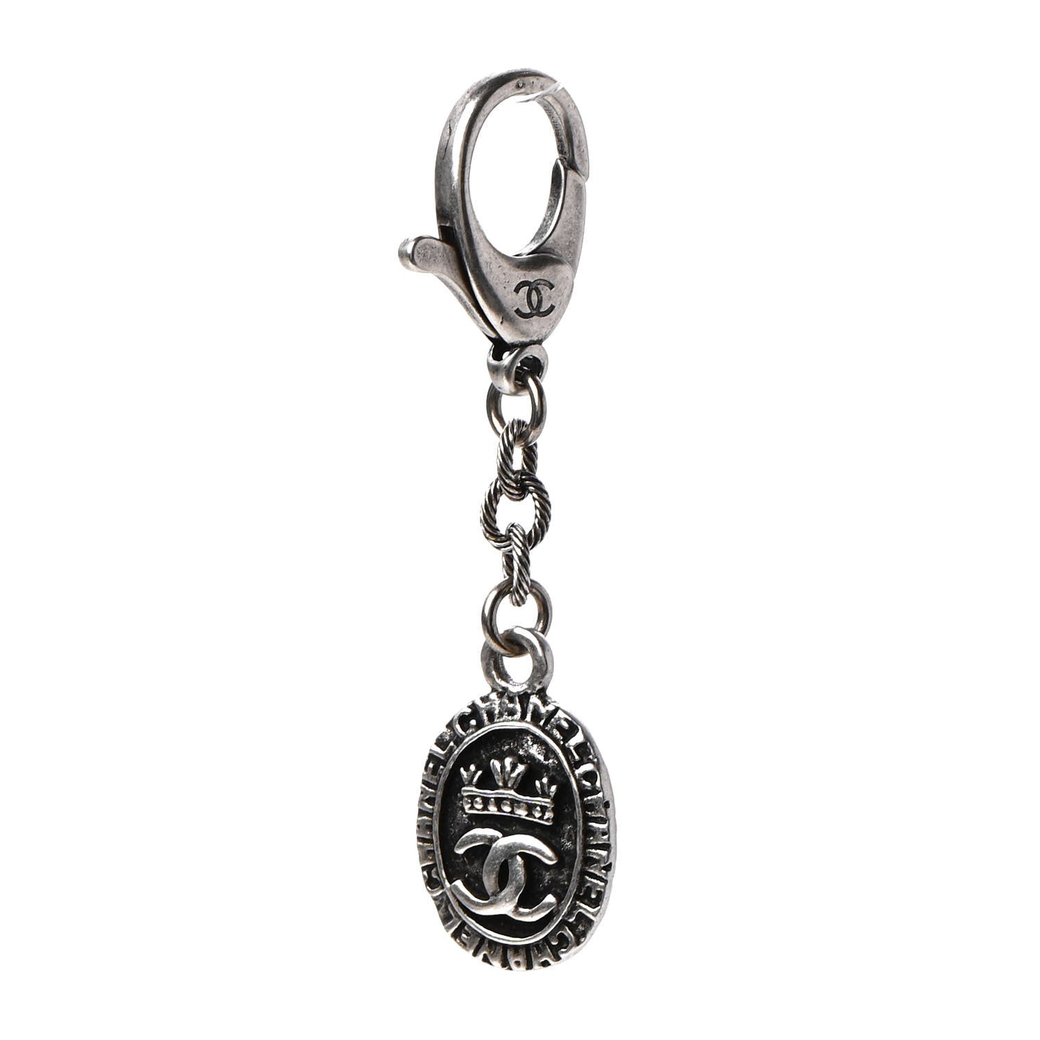 Chanel CC Key Chain Silver 1 of 4