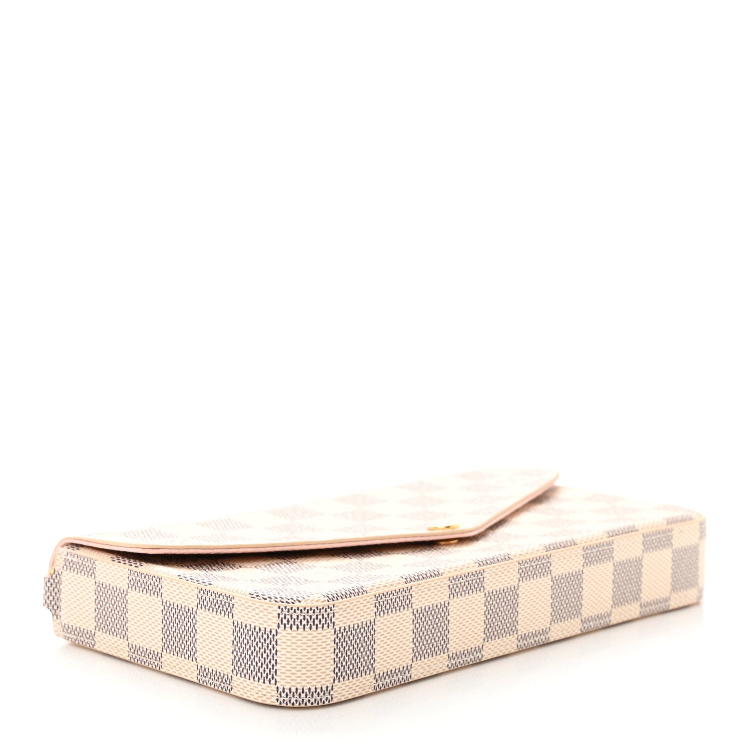 Louis Vuitton Damier Azur Pochette Felicie Chain Wallet Rose Ballerine 5 of 11