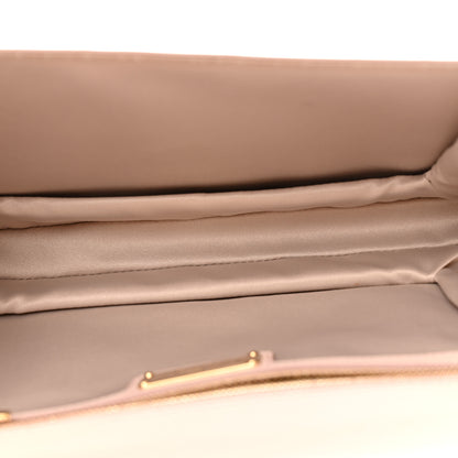 Salvatore Ferragamo Patent Calfskin Vara Bow Chain Flap Crossbody Beige 5 of 12