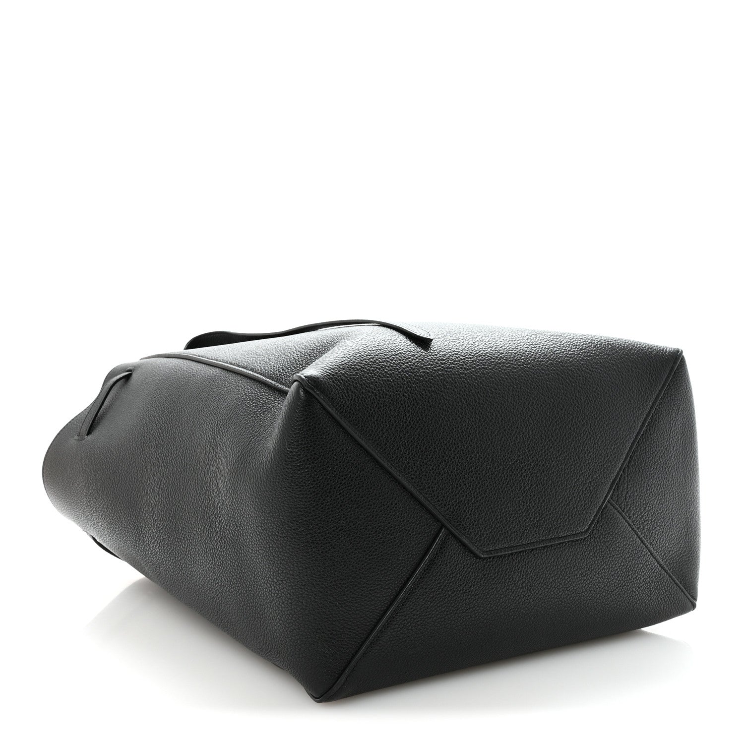 Celine Soft Grained Calfskin Small Belt Cabas Phantom Black 4 of 10