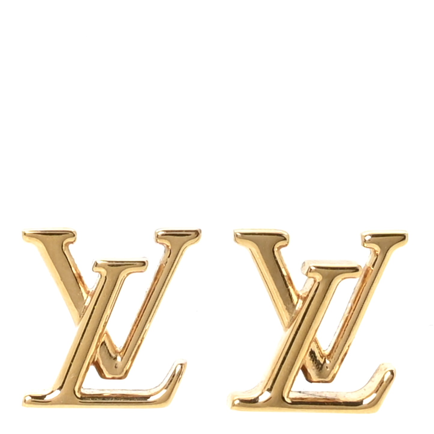 Metal LV Iconic Earrings Gold