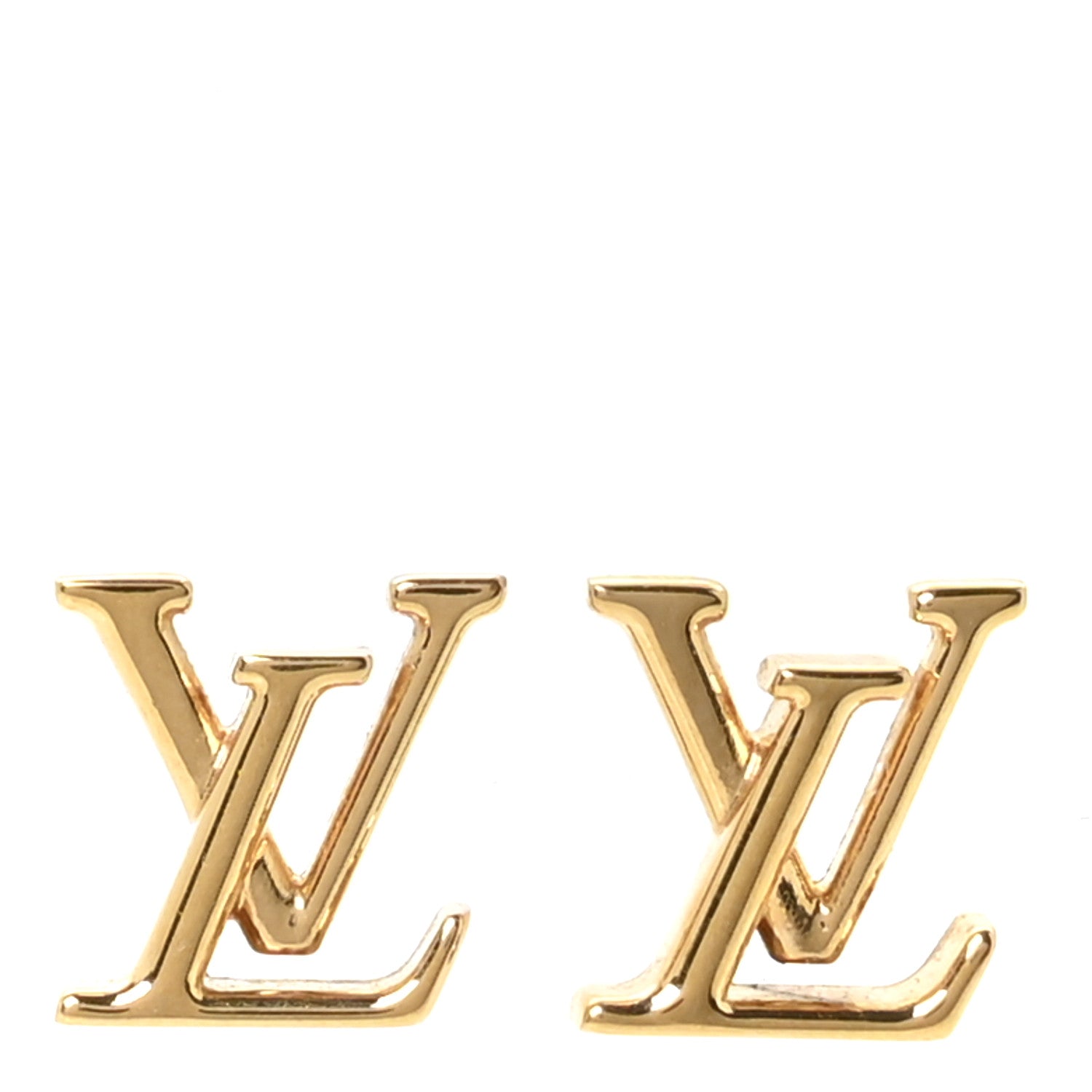 Louis Vuitton Metal LV Iconic Earrings Gold 1 of 4