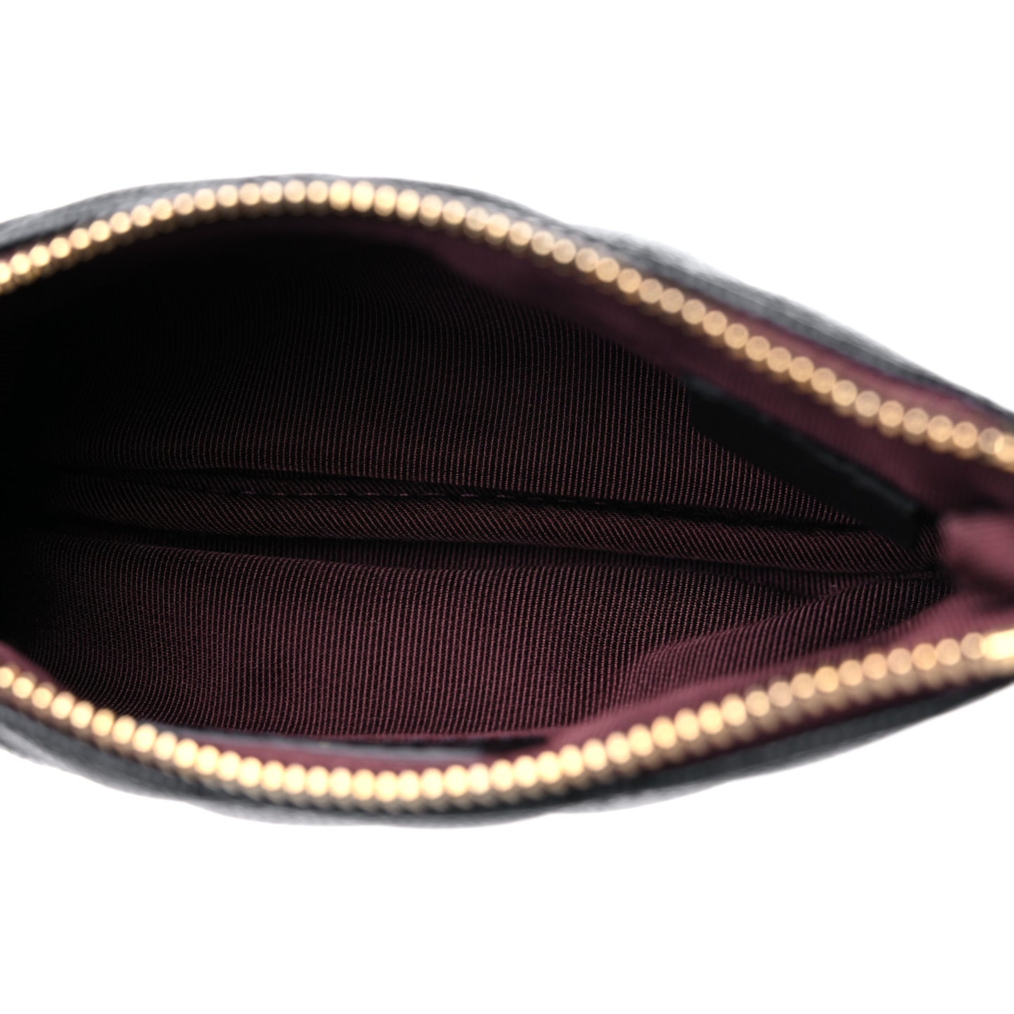 Caviar Quilted Small Cosmetic Case Black
