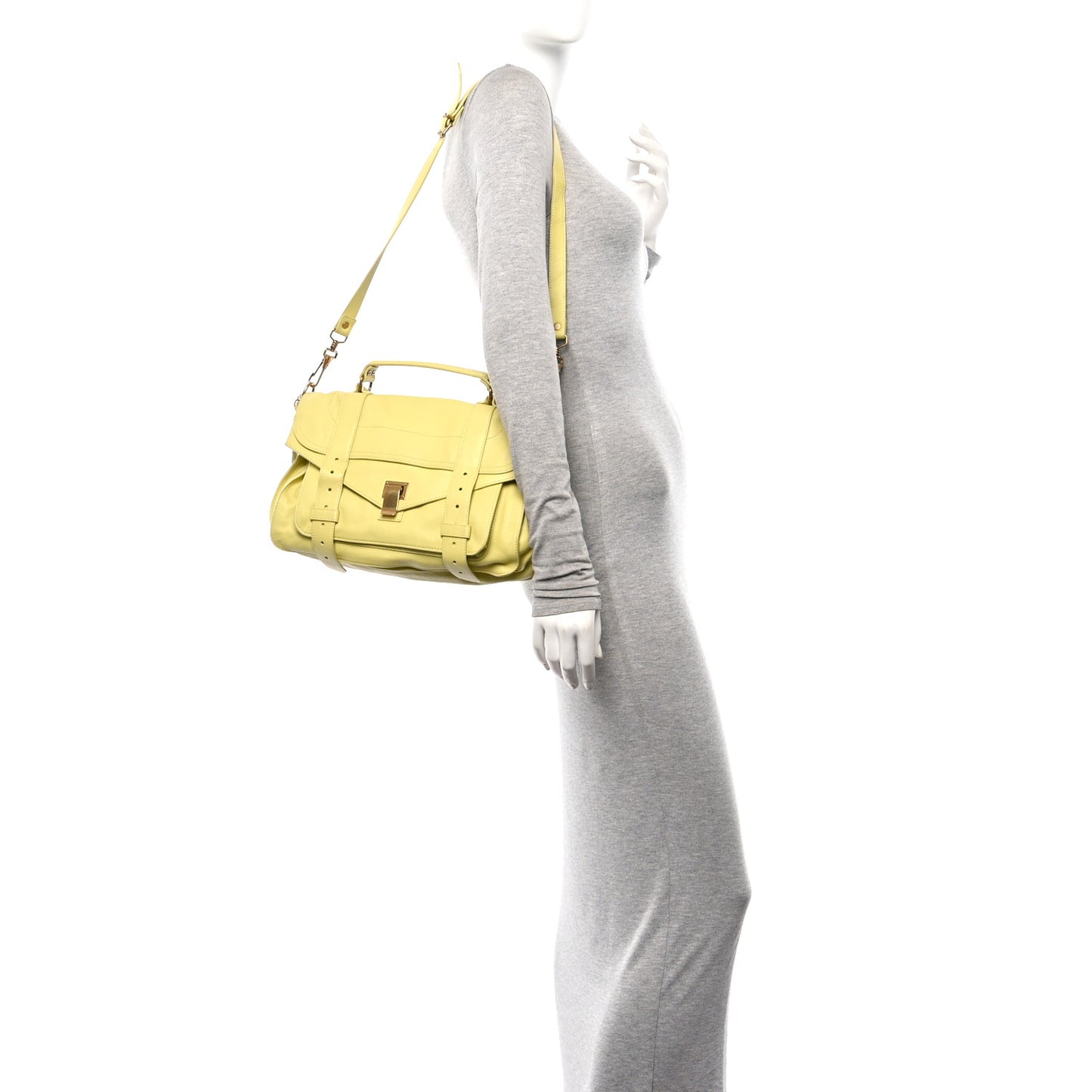 Lambskin Medium PS1 Satchel Pale Green
