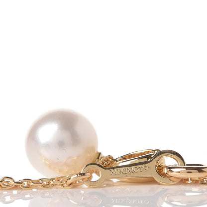 Mikimoto 18K Yellow Gold Akoya Pearl 6.5-7mm Drop Pendant Necklace 8 of 8