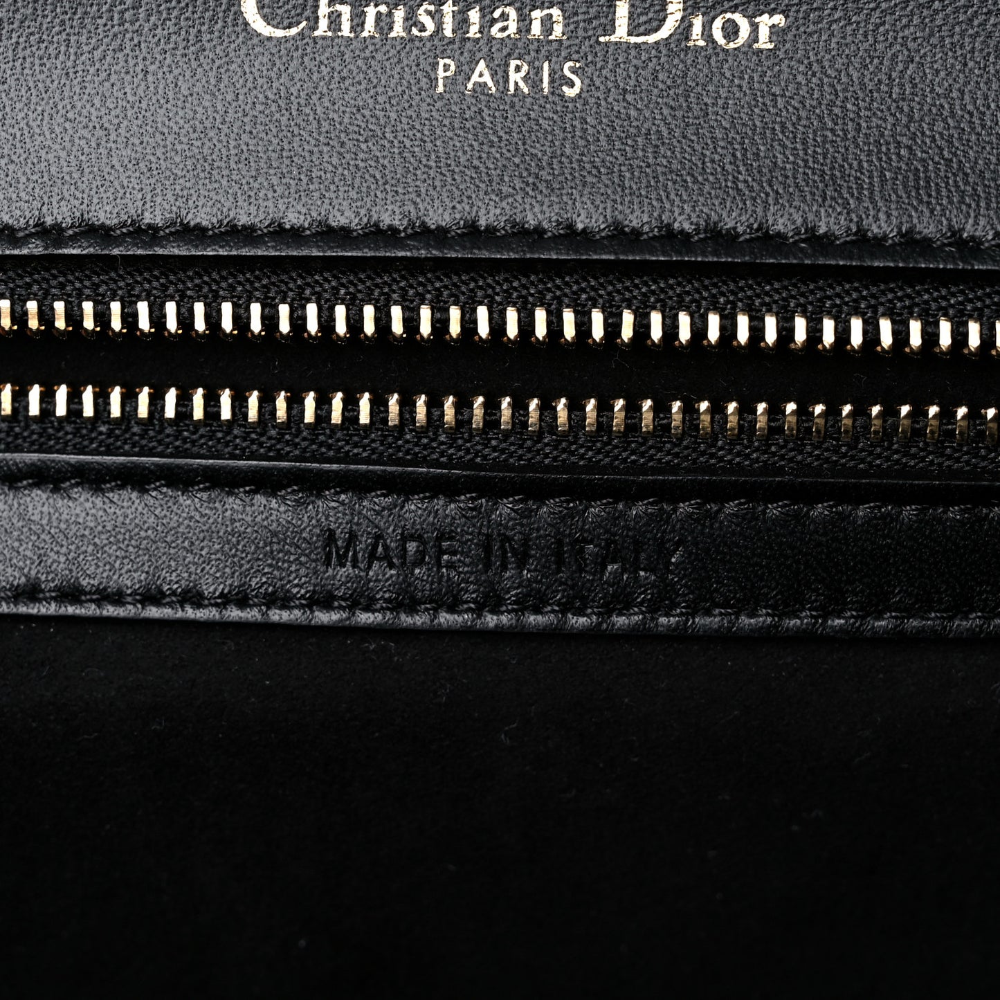 Lambskin Studded Medium Diorama Flap Bag Black