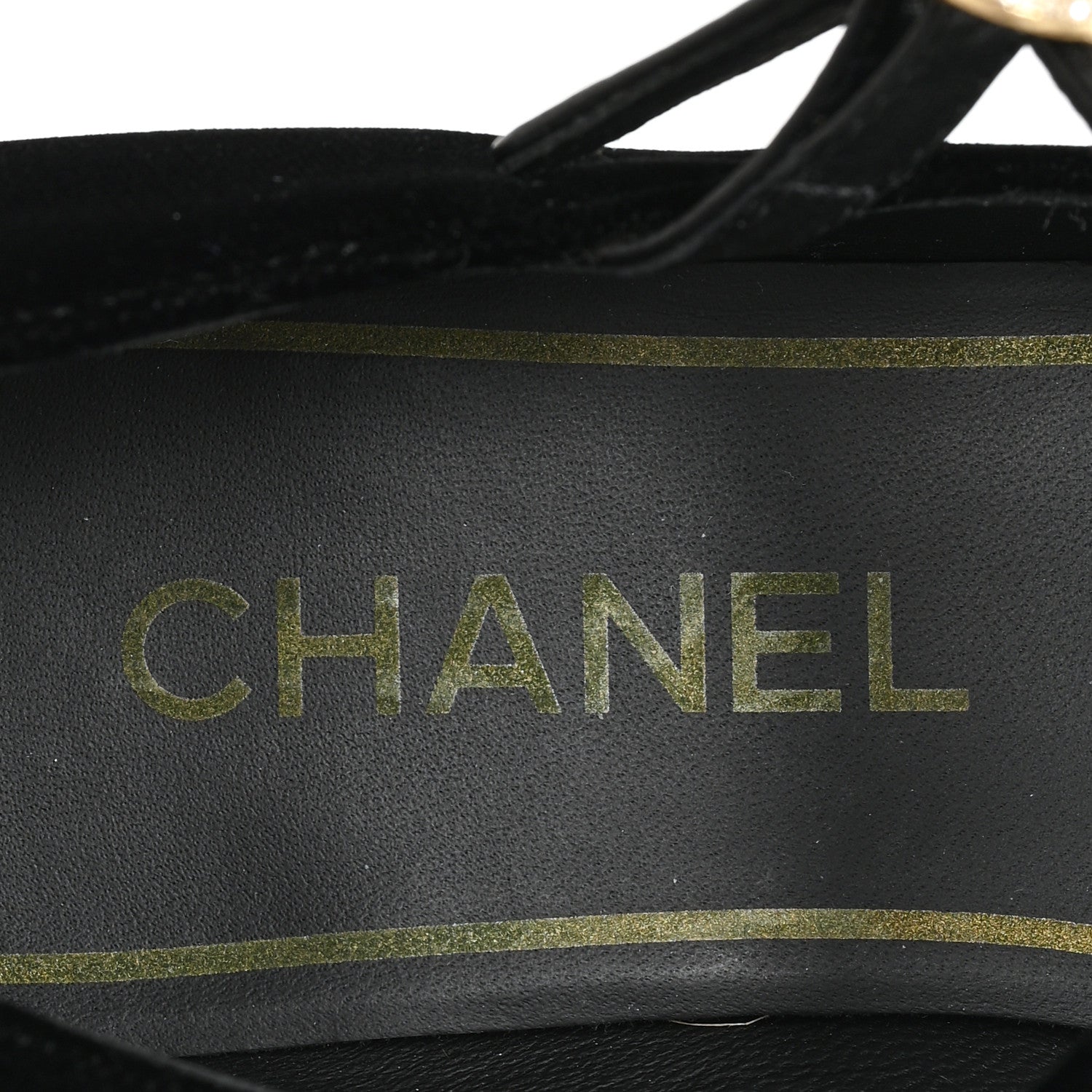Chanel Velvet Grosgrain Mary Jane Flats 37 Black 8 of 10