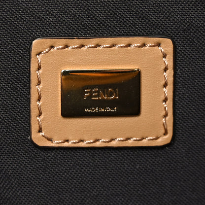 Fendi Vitello King Logo Embossed Large Flat Pouch Miele Scuro 6 of 7