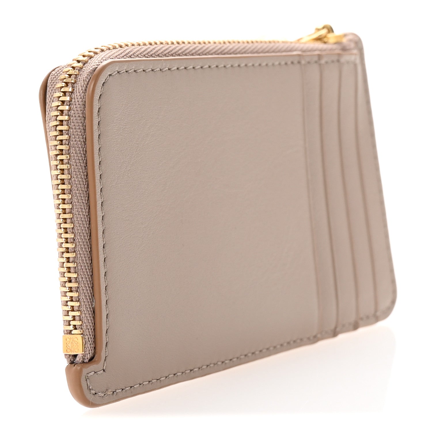 Loewe Shiny Nappa Pebble Coin Card Holder Sand 3 of 7