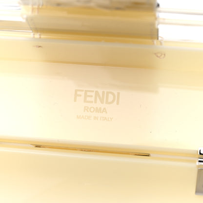 Fendi Plexiglass Vitello Cover Sfumato Mini Baguette Trunk Banana Transparent 6 of 9