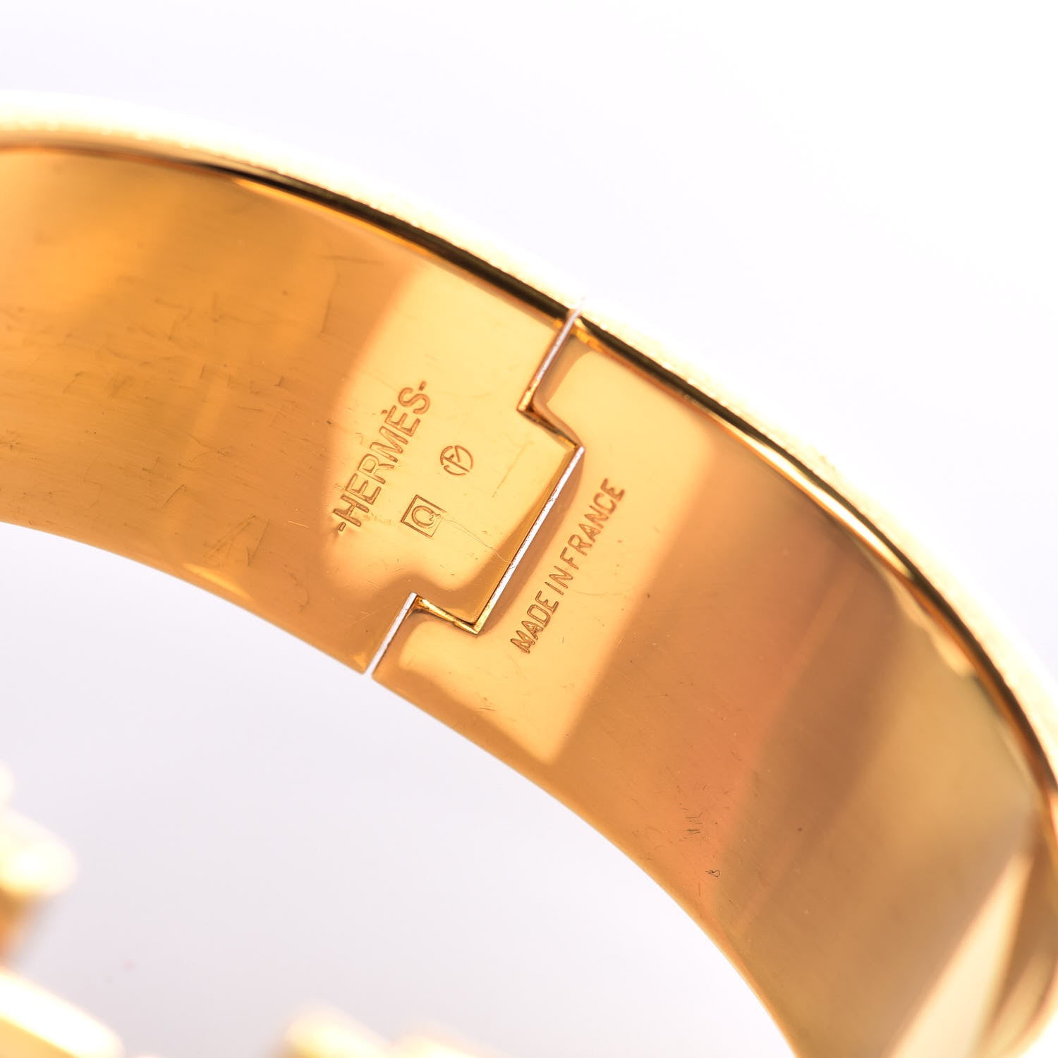 Hermes Enamel Wide Clic Clac H Bracelet PM Rose Dragee 3 of 4