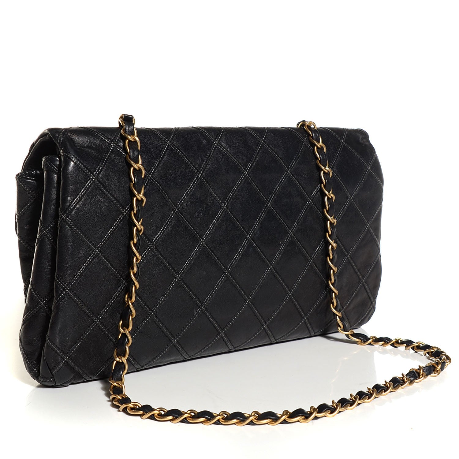 Chanel Calfskin Stitched Thin City Flap Black 3 of 8