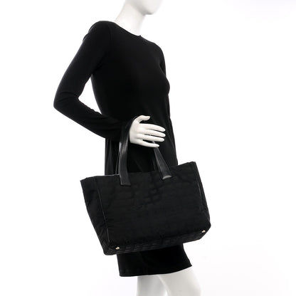 Chanel Nylon Large Travel Tote Black 2 of 7